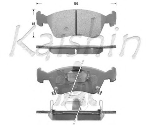 FK2170 KAISHIN Brake System Brake Pad Set, disc brake