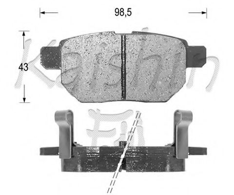 FK2254 KAISHIN Brake System Brake Pad Set, disc brake