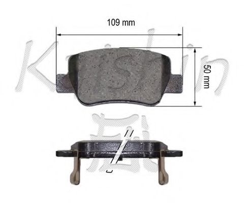 FK2296 KAISHIN Brake System Brake Pad Set, disc brake