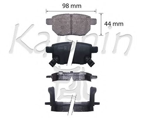 FK2323 KAISHIN Brake System Brake Pad Set, disc brake