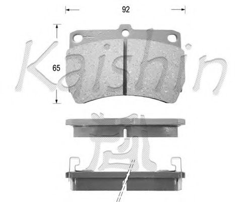 FK3062 KAISHIN Brake System Brake Pad Set, disc brake