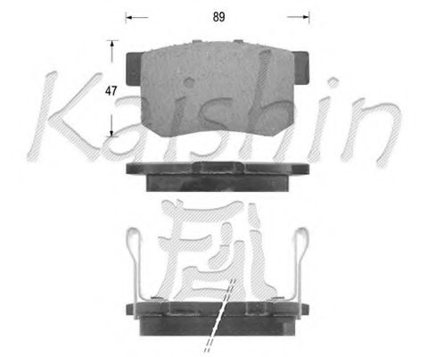 FK5066 KAISHIN Brake Pad Set, disc brake