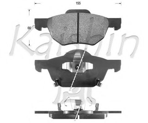 FK5125 KAISHIN Brake System Brake Pad Set, disc brake