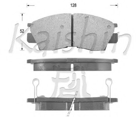 FK6021 KAISHIN Brake Pad Set, disc brake