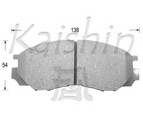 FK6081 KAISHIN Brake System Brake Pad Set, disc brake