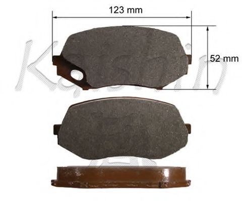 FK6113 KAISHIN Brake Pad Set, disc brake