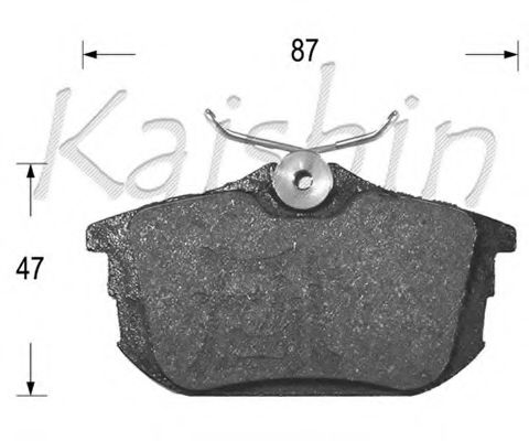 FK6120 KAISHIN Brake System Brake Pad Set, disc brake