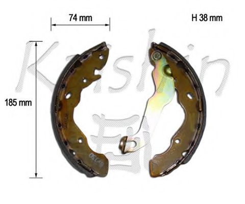K11189 KAISHIN Brake System Brake Shoe Set