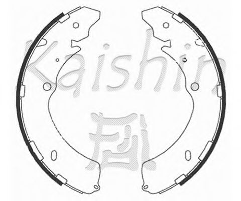 K4467 KAISHIN Brake Shoe Set
