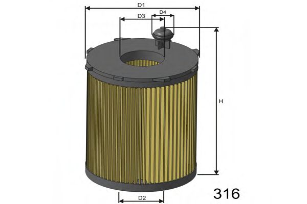 L104 MISFAT Fuel filter