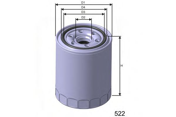 Z248 MISFAT Lubrication Oil Filter