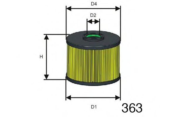 F128 MISFAT Fuel filter