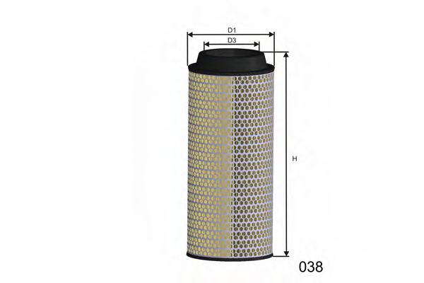R818 MISFAT Air Supply Air Filter