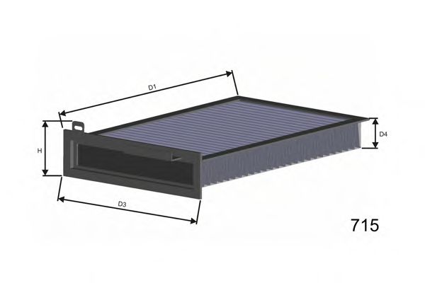 HB168C MISFAT Filter, interior air