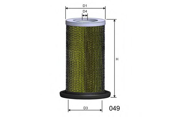 R1064 MISFAT Secondary Air Filter