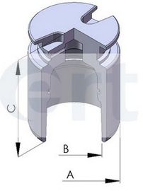 150562-C ERT Тормозная система Поршень, корпус скобы тормоза