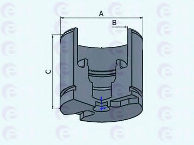 150751-C ERT Brake System Piston, brake caliper