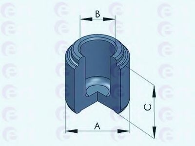150791-C ERT Brake System Piston, brake caliper