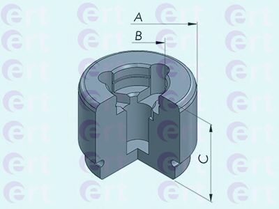 150980-C ERT Brake System Piston, brake caliper