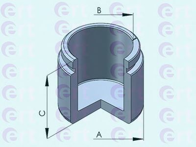 150955-C ERT Brake System Piston, brake caliper