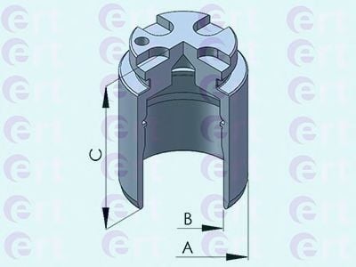 150984-C ERT Brake System Piston, brake caliper