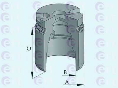 150898-C ERT Brake System Piston, brake caliper