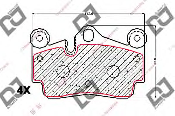 BP1911 DJ+PARTS Brake System Brake Pad Set, disc brake