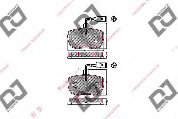 BP1691 DJ+PARTS Brake System Brake Pad Set, disc brake