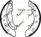 SHU665 APEC+BRAKING Brake System Brake Shoe Set