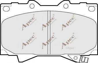 PAD1076 APEC+BRAKING Brake System Brake Pad Set, disc brake