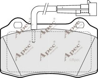 PAD1150 APEC+BRAKING Brake System Brake Pad Set, disc brake