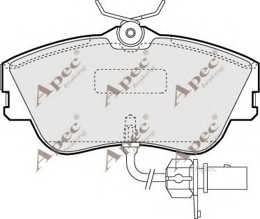PAD1155 APEC+BRAKING Brake Pad Set, disc brake