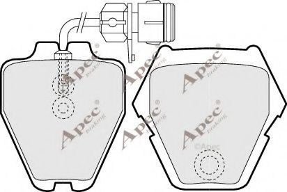 PAD1161 APEC+BRAKING Brake System Brake Pad Set, disc brake