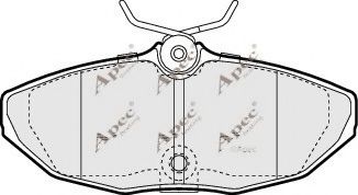 PAD1226 APEC+BRAKING Brake Pad Set, disc brake