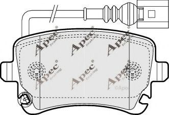 PAD1352 APEC+BRAKING Bremsanlage Bremsbelagsatz, Scheibenbremse