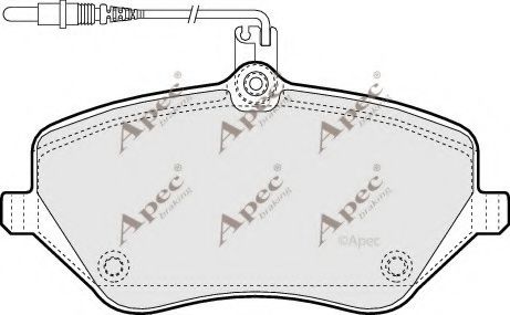 PAD1404 APEC+BRAKING Brake System Brake Pad Set, disc brake