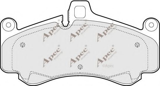 PAD1408 APEC+BRAKING Brake Pad Set, disc brake