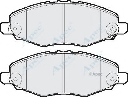 PAD1599 APEC+BRAKING Brake System Brake Pad Set, disc brake