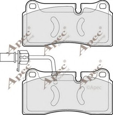 PAD1613 APEC+BRAKING Brake Pad Set, disc brake