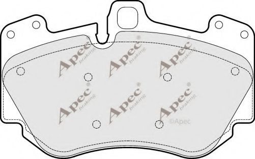 PAD1647 APEC+BRAKING Brake System Brake Pad Set, disc brake
