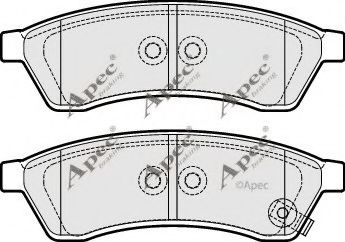 PAD1672 APEC+BRAKING Brake System Brake Pad Set, disc brake