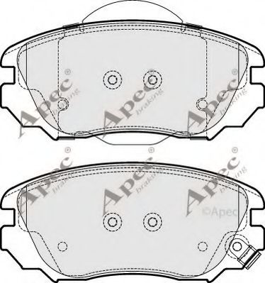 PAD1695 APEC+BRAKING Brake Pad Set, disc brake