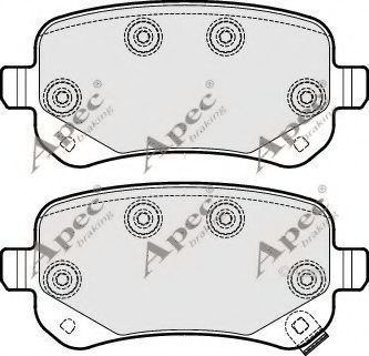 PAD1701 APEC+BRAKING Brake System Brake Pad Set, disc brake