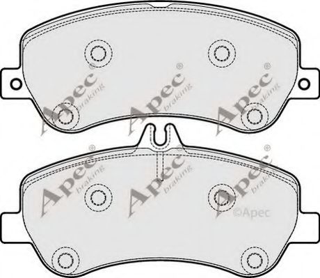 PAD1711 APEC+BRAKING Brake System Brake Pad Set, disc brake