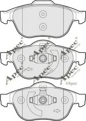 PAD1715 APEC+BRAKING Brake System Brake Pad Set, disc brake