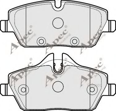 PAD1758 APEC+BRAKING Brake System Brake Pad Set, disc brake