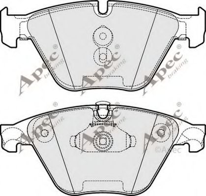 PAD1774 APEC+BRAKING Brake System Brake Pad Set, disc brake