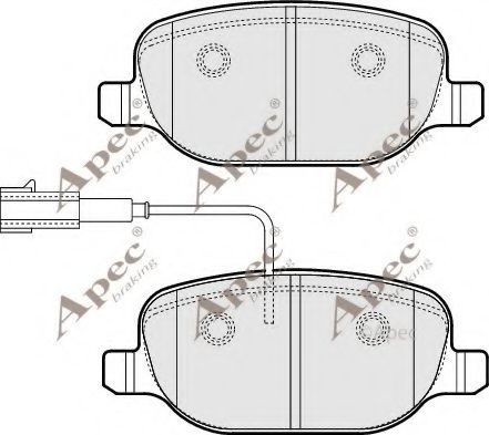 PAD1791 APEC+BRAKING Brake Pad Set, disc brake