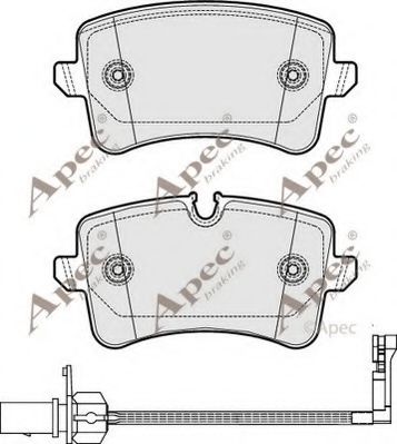 PAD1815 APEC+BRAKING Brake System Brake Pad Set, disc brake