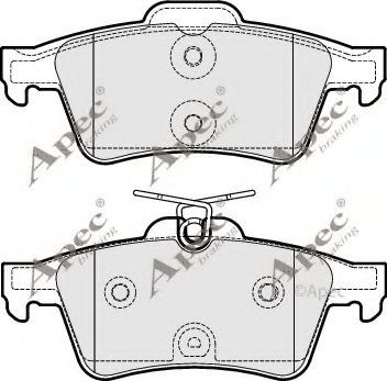 PAD1818 APEC+BRAKING Brake System Brake Pad Set, disc brake